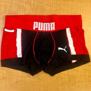 Puma Men's Trunks - Black & Red - Medium (M)
